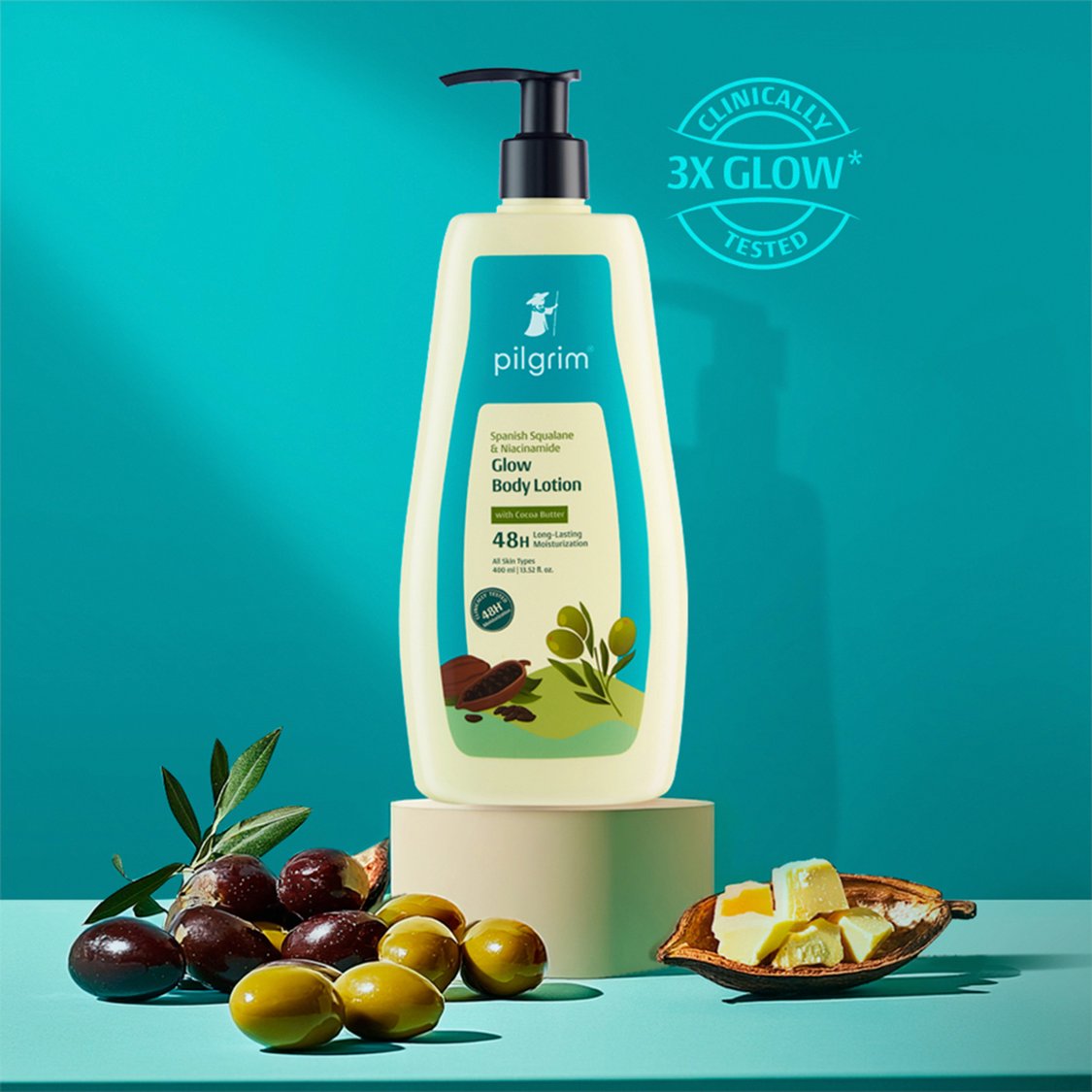 PILGRIM Spanish Squalane & Niacinamide Body Lotion - 400ml