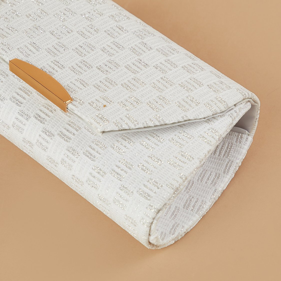 CODE Textured Foldover Clutch