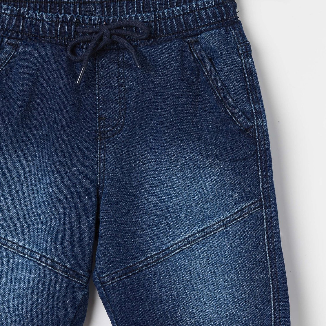FAME FOREVER Stonewashed Denim Shorts