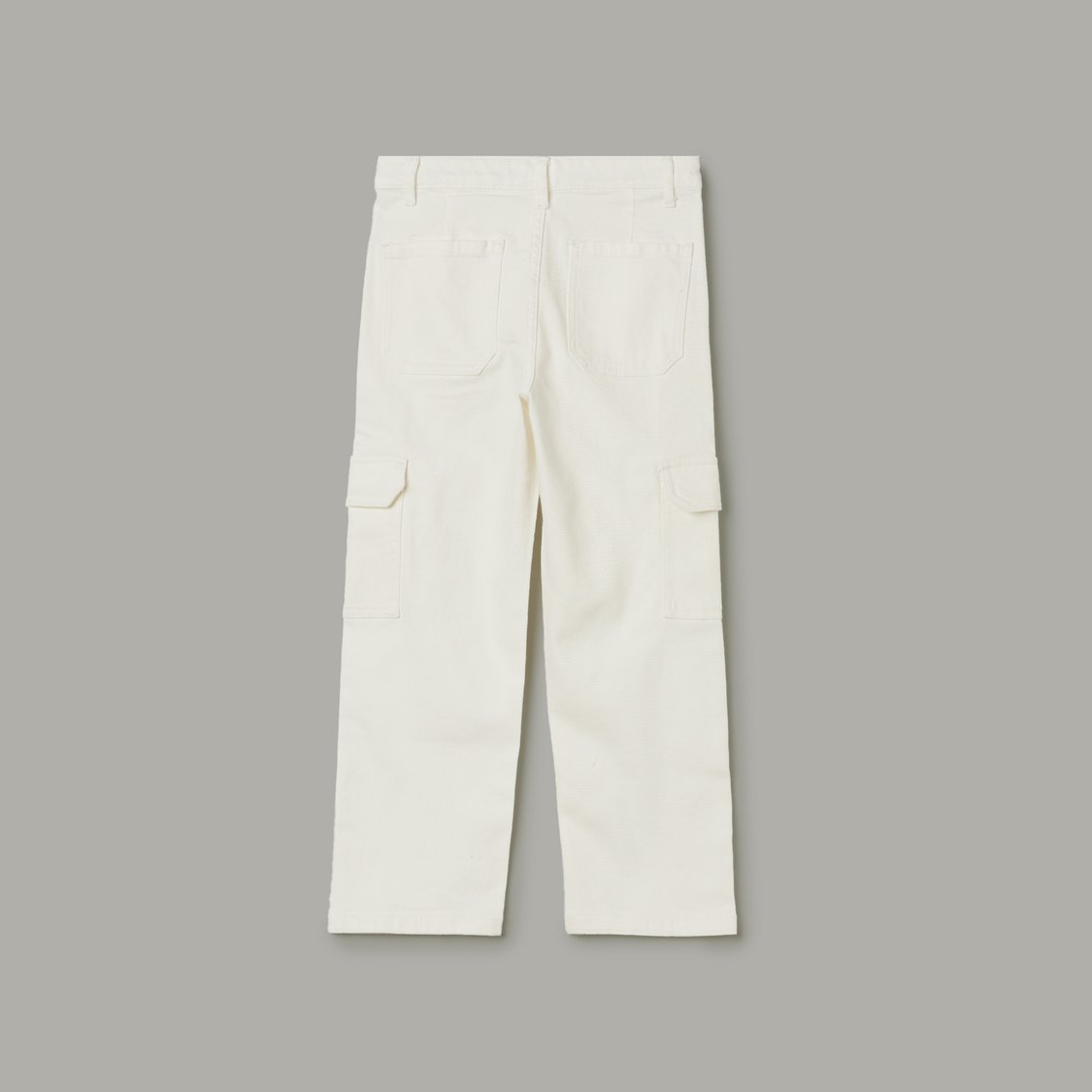 UNITED COLORS OF BENETTON Solid Straight Fit Cargo Jeans