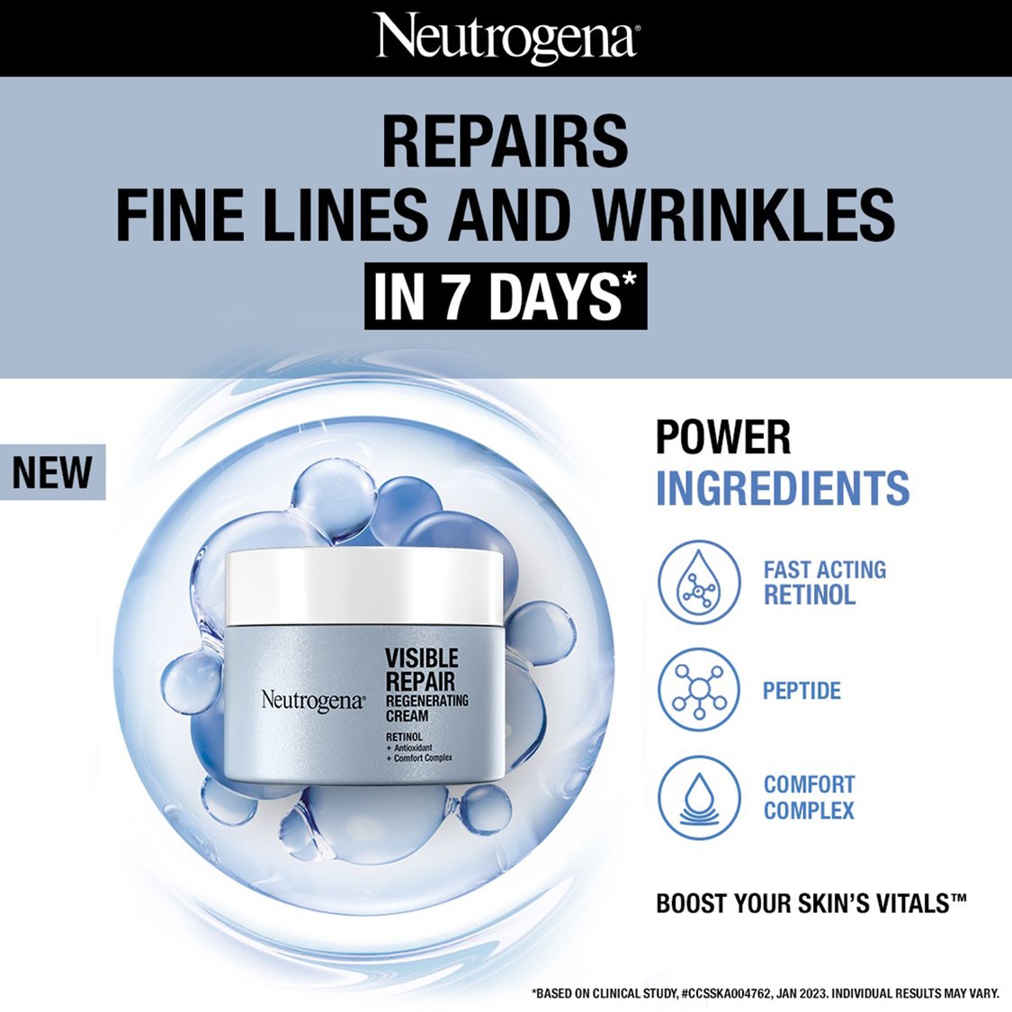 NEUTROGENA Visible Repair Regenerating Cream - 50g