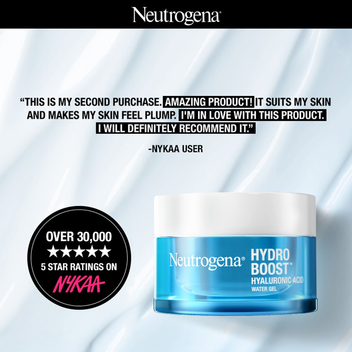 NEUTROGENA Hydro Boost Hyaluronic Acid Water Gel Face Moisturizer - 50g