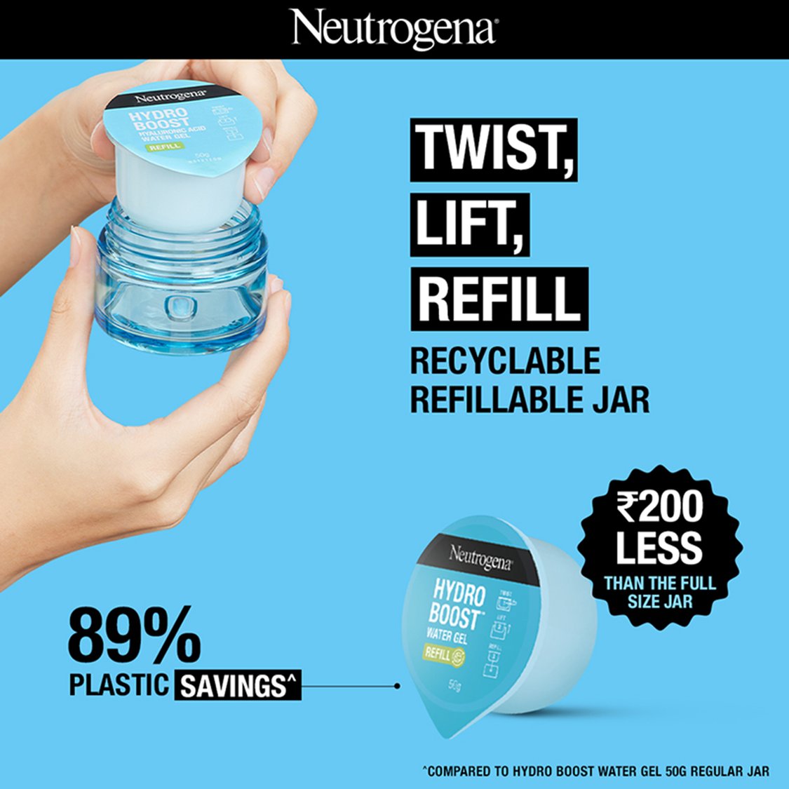 NEUTROGENA Hydro Boost Hyaluronic Acid Water Gel Face Moisturizer - 50g