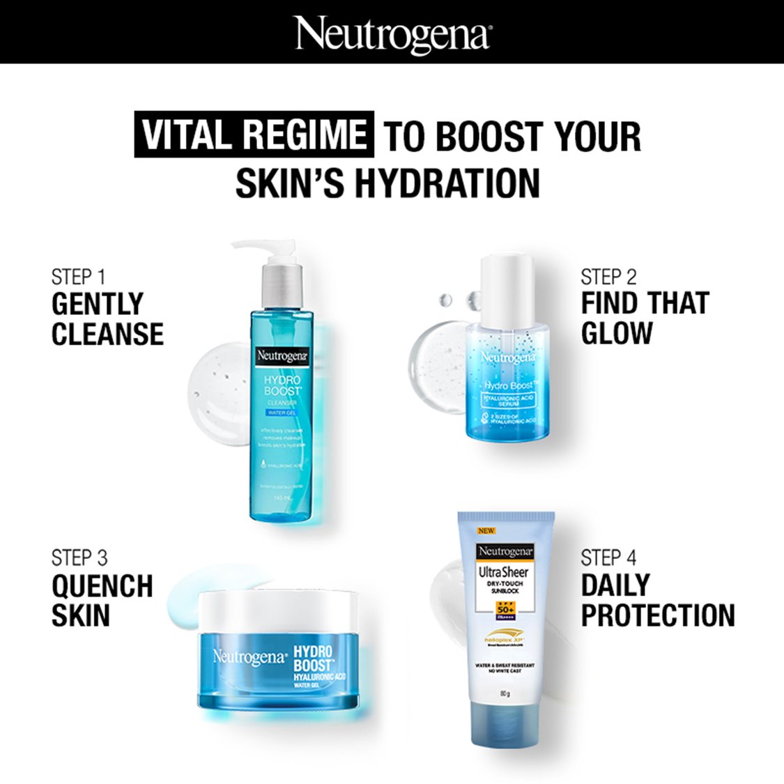 NEUTROGENA Hydro Boost Hyaluronic Acid Water Gel Face Moisturizer - 50g