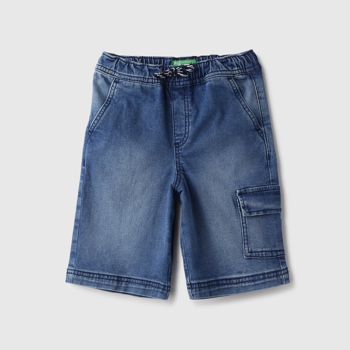 UNITED COLORS OF BENETTON Washed Denim Shorts