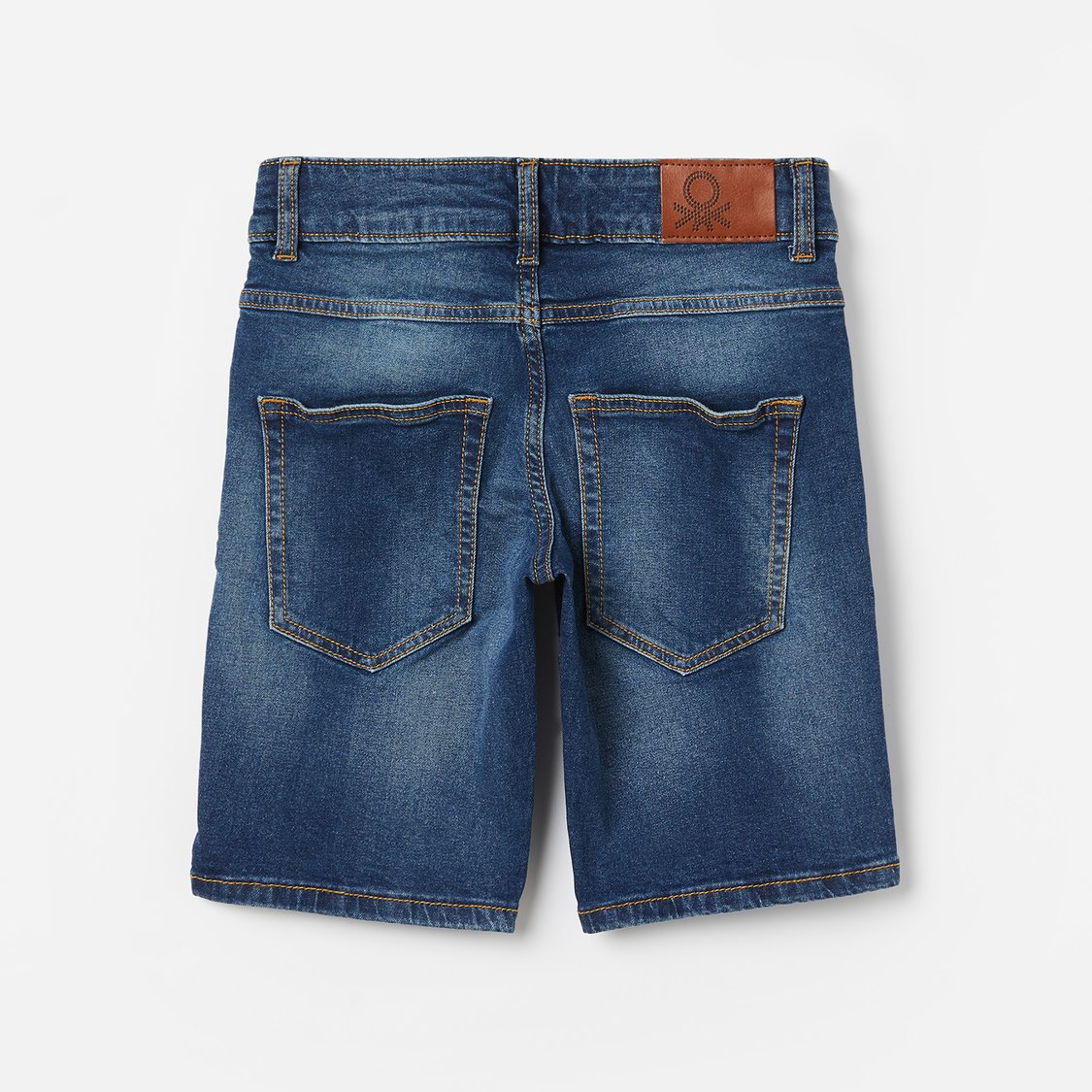 UNITED COLORS OF BENETTON Stonewashed Denim Shorts
