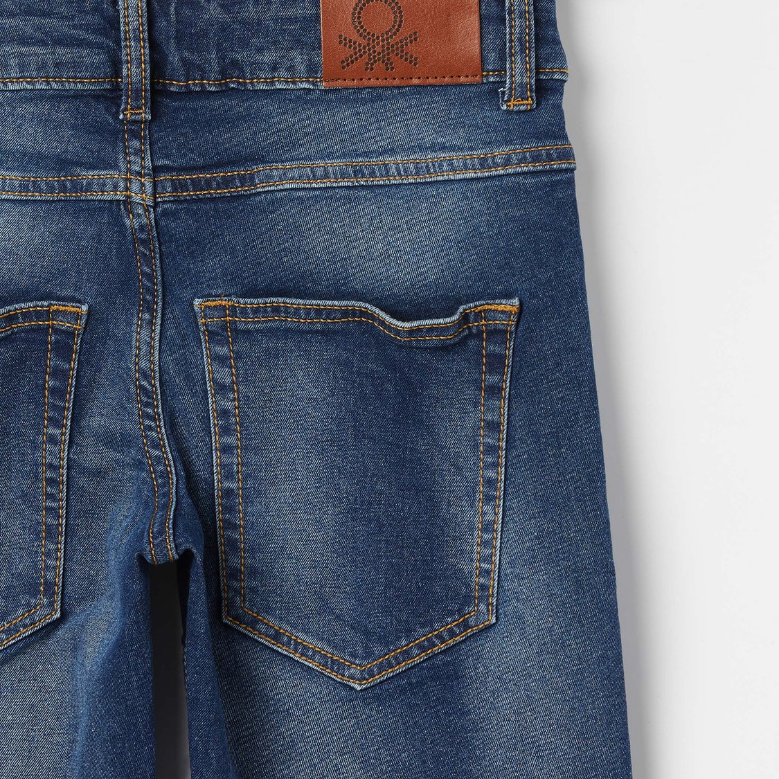 UNITED COLORS OF BENETTON Stonewashed Denim Shorts
