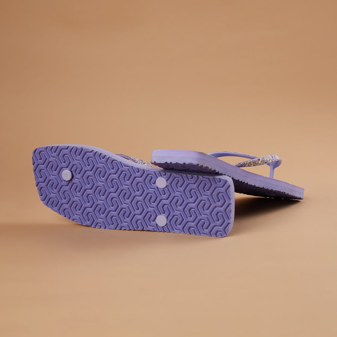 GINGER Embellished V-strap Flip Flops