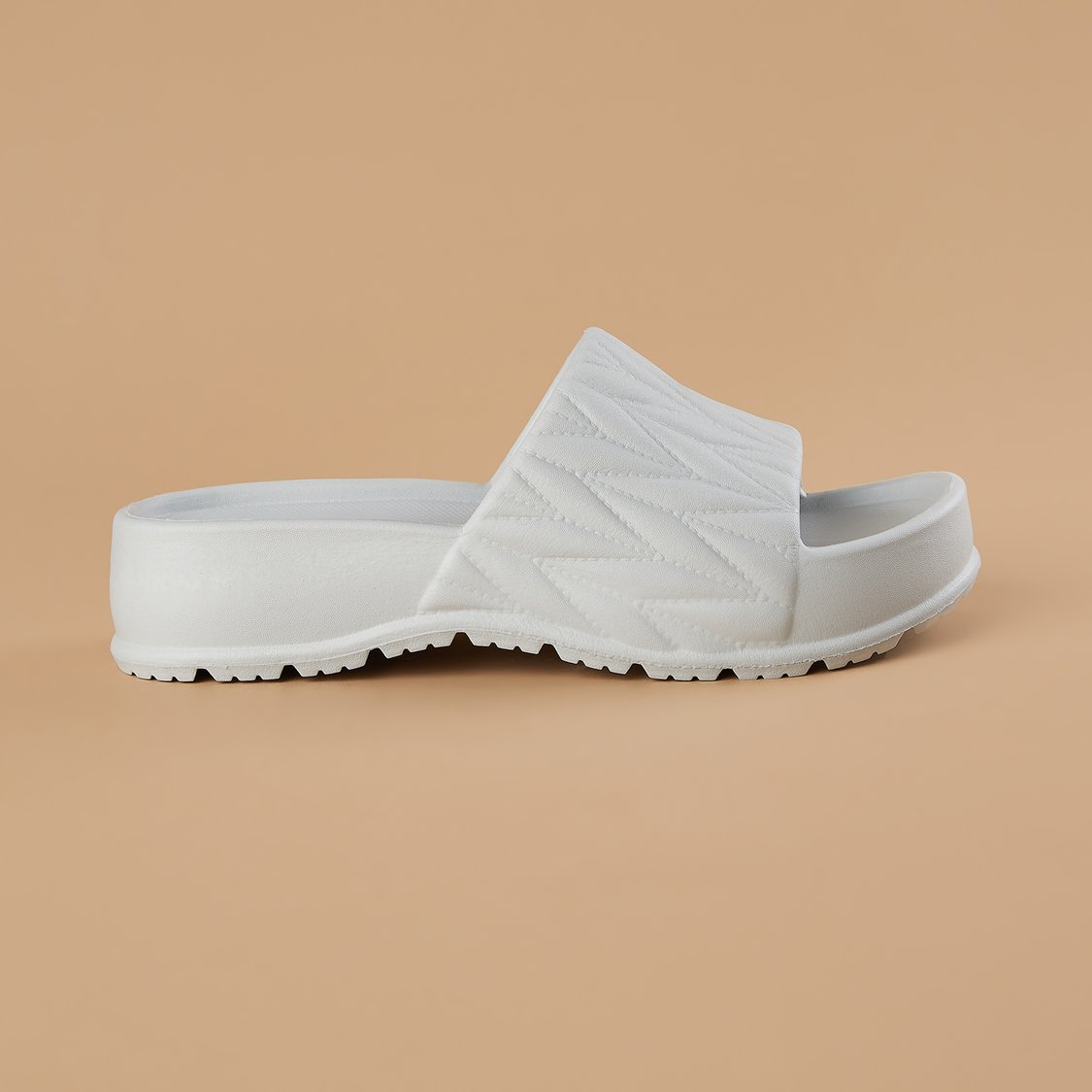 GINGER Textured Platform Sliders
