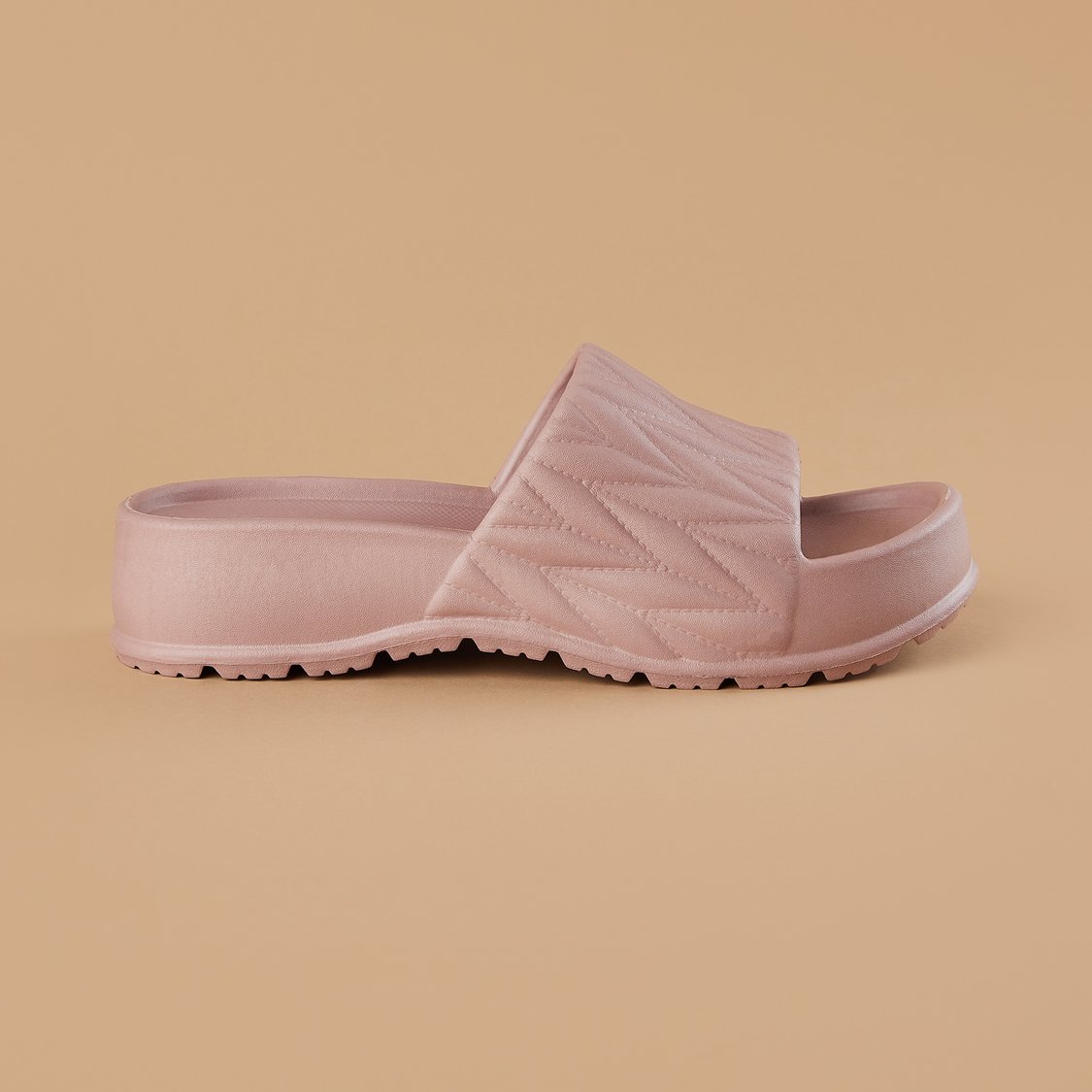 GINGER Textured Platform Sliders