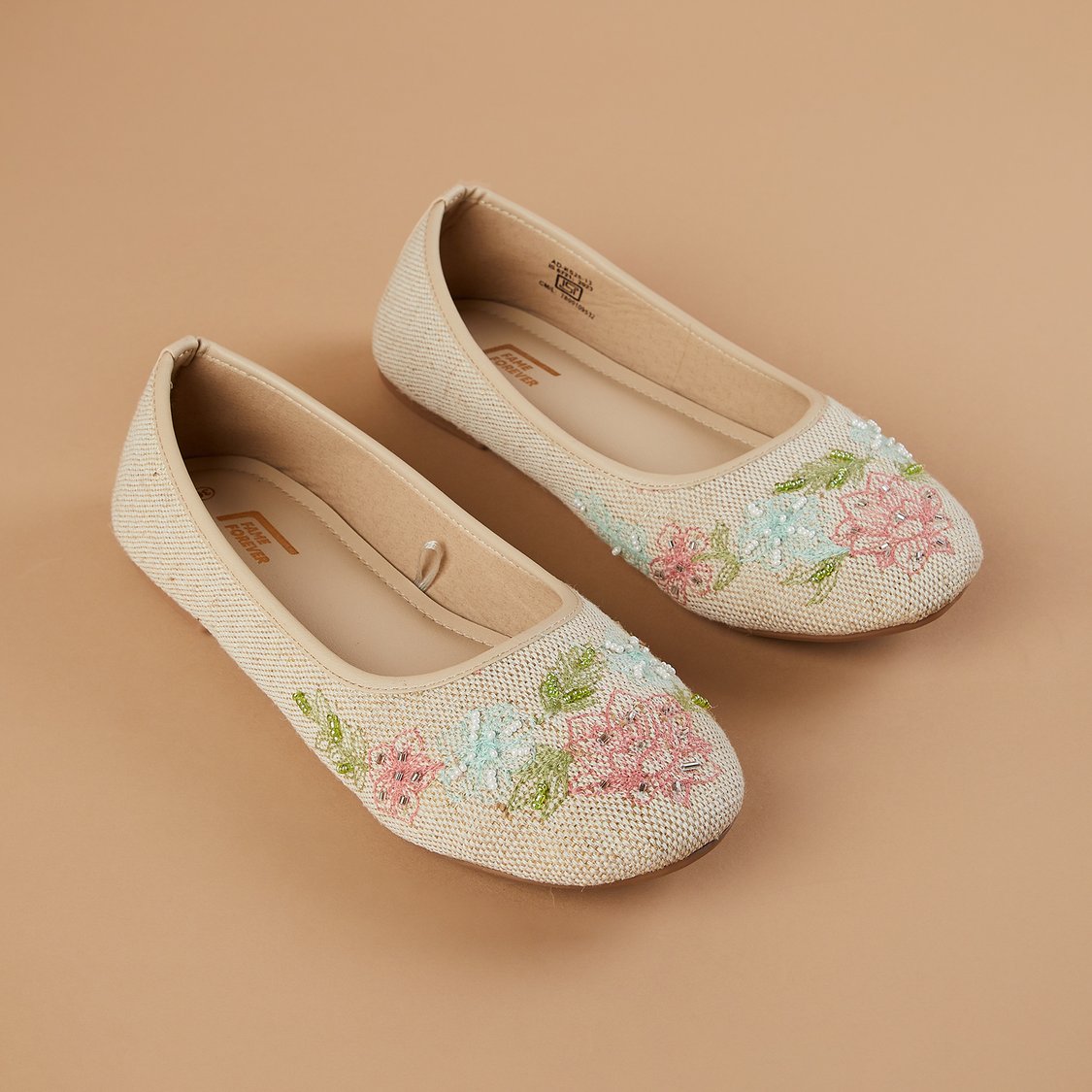 FAME FOREVER Embroidered Ballerinas