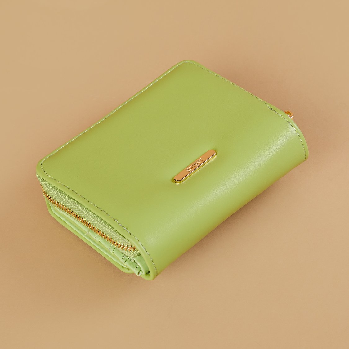 GINGER Heart Accented Tri-Fold Wallet