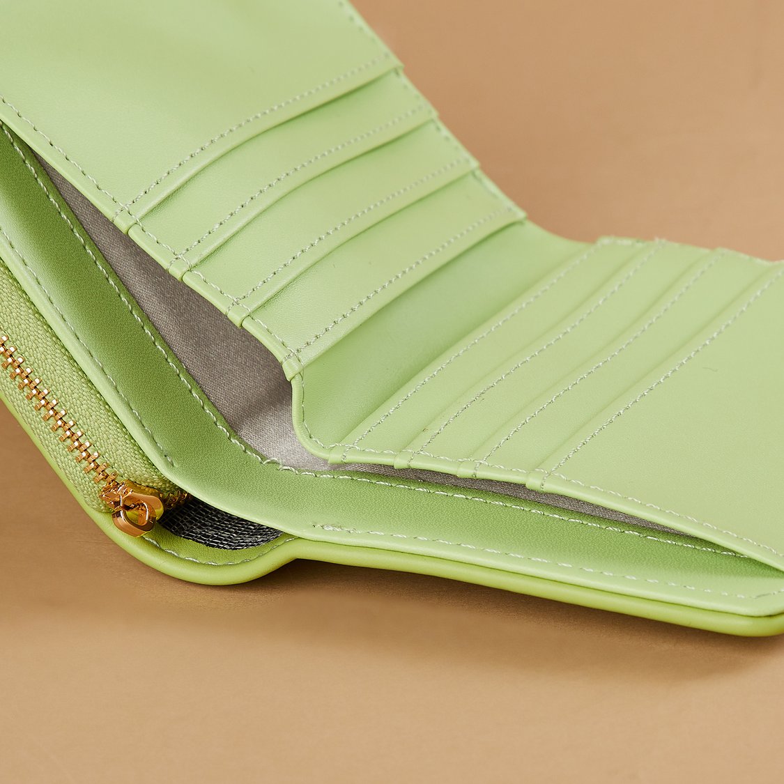 GINGER Heart Accented Tri-Fold Wallet