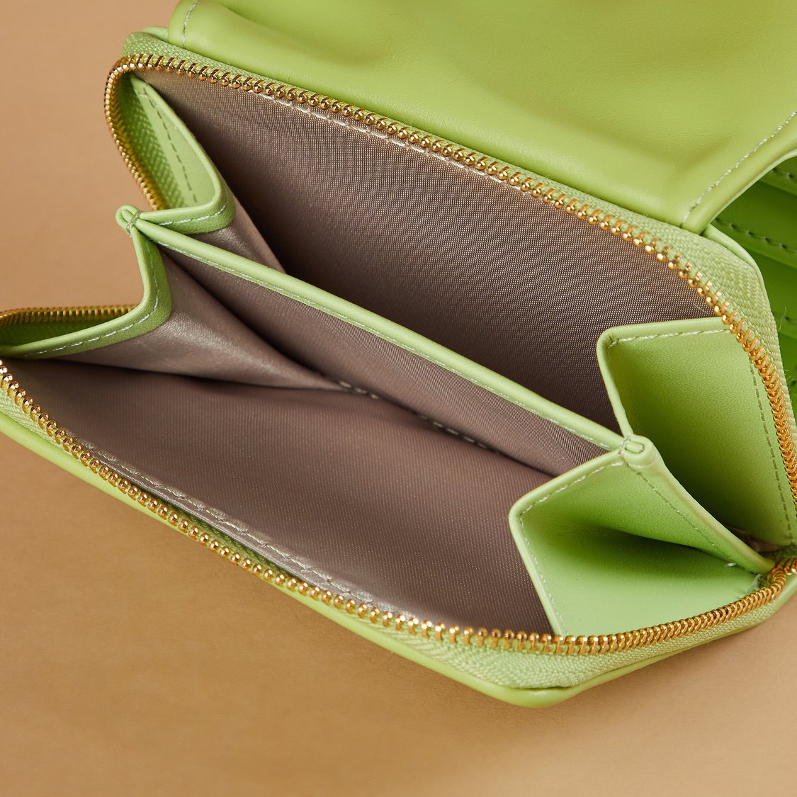 GINGER Heart Accented Tri-Fold Wallet