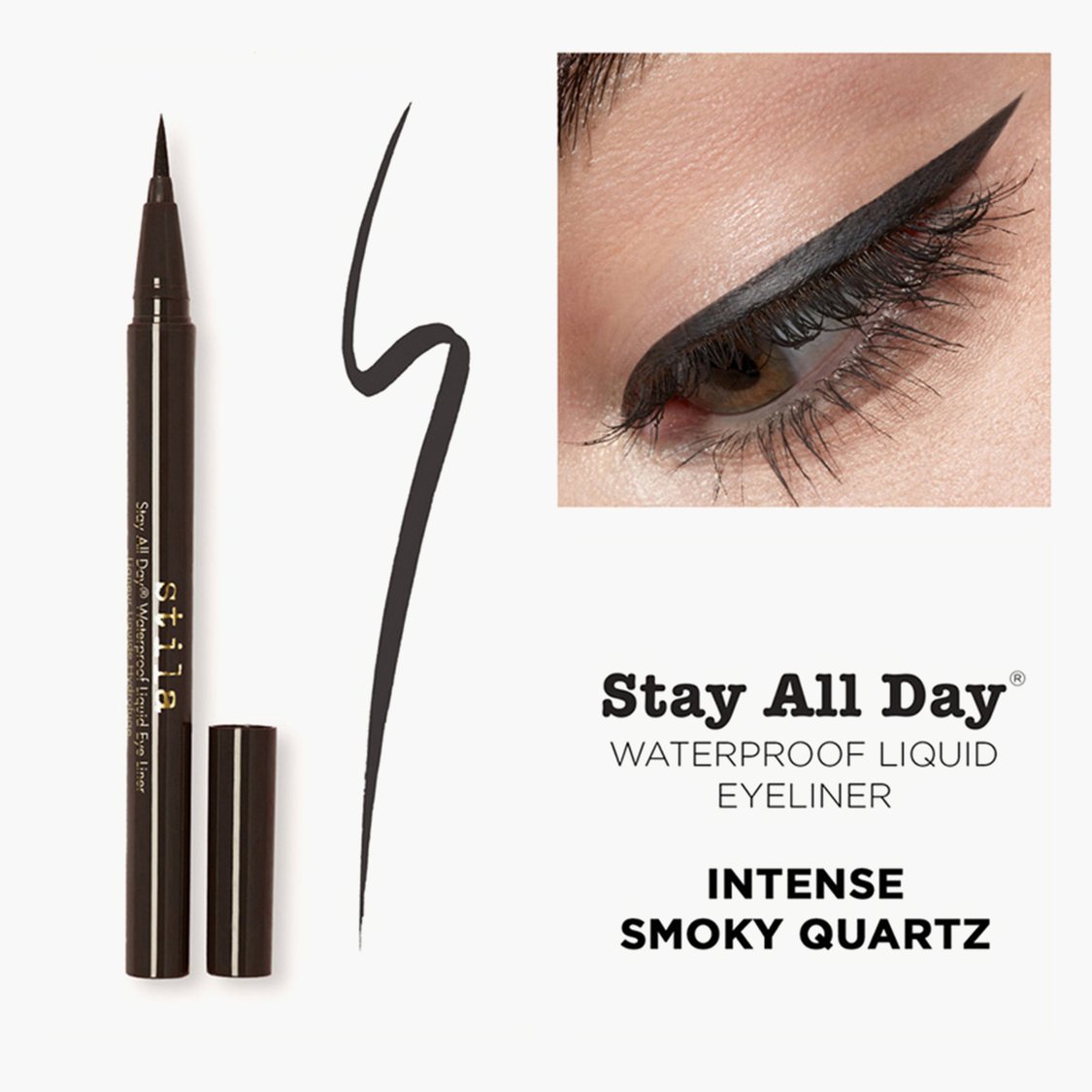 STILA Stay All Day Waterproof Liquid Eye Liner - Intense Smoky Quartz - 0.5ml