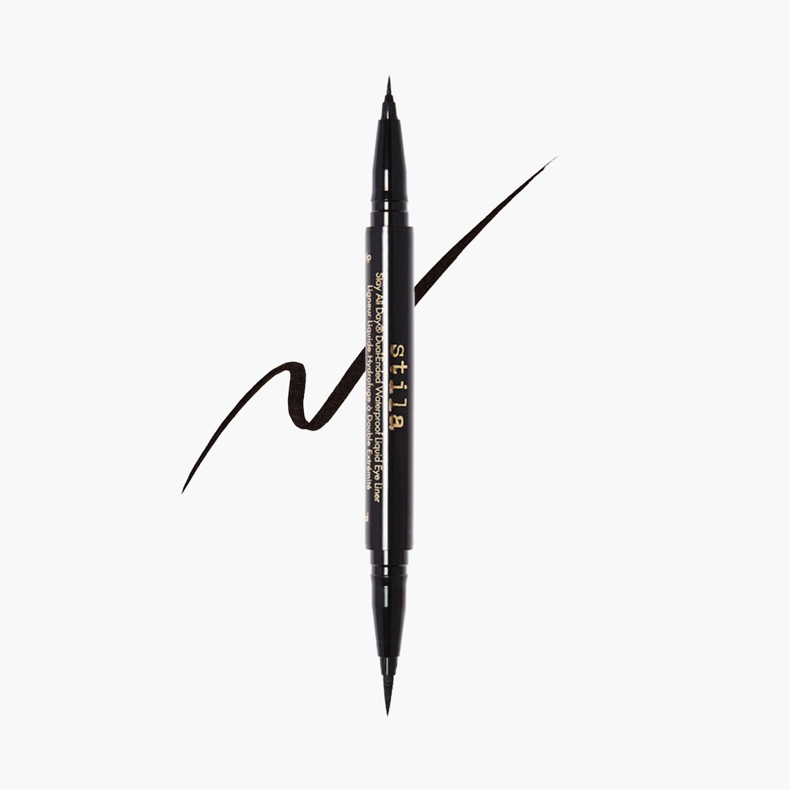 STILA Stay All Day Dual-Ended Waterproof Liquid Eye Liner - Intense Black - 1ml
