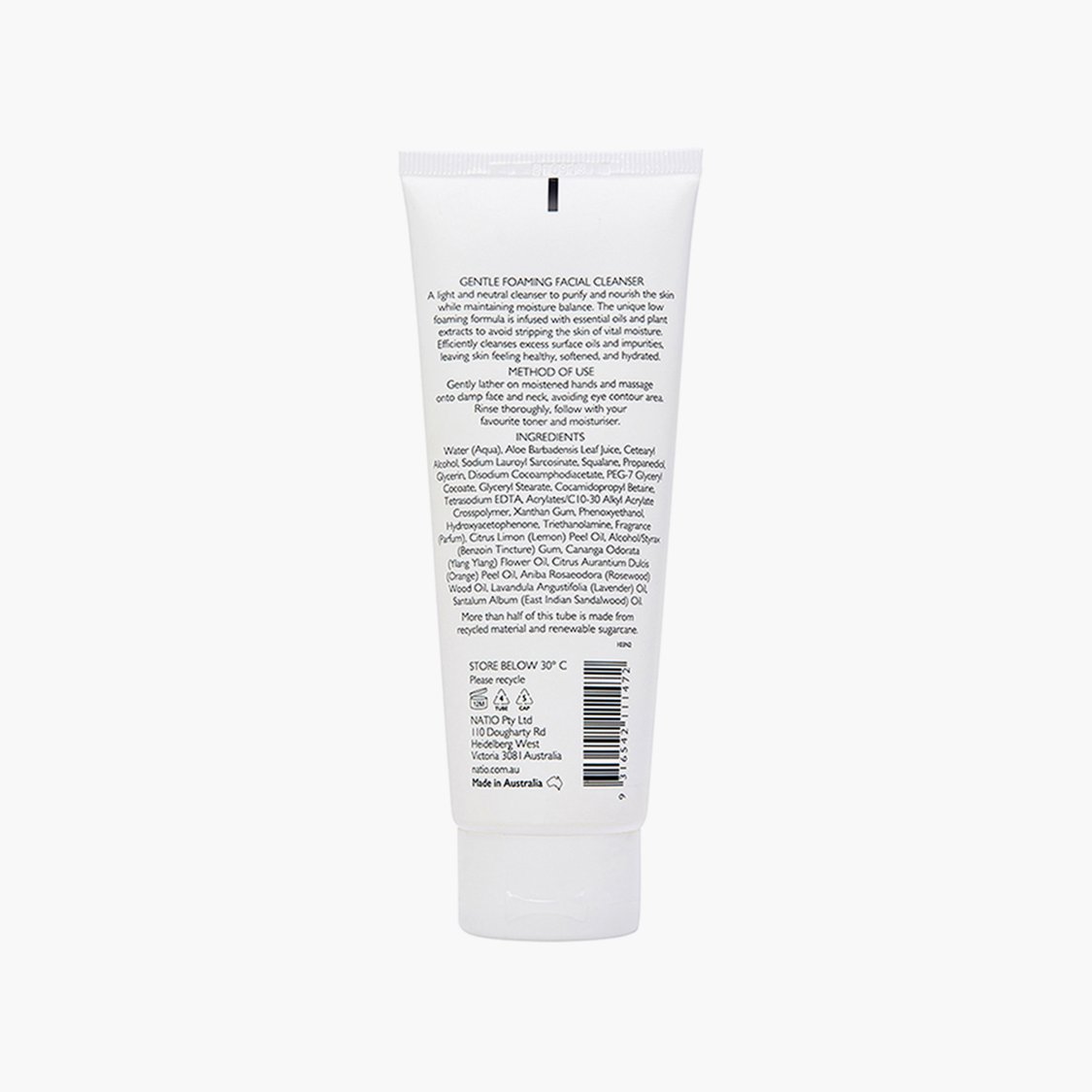 NATIO Aromatherapy Gentle Foaming Facial Cleanser - 100g