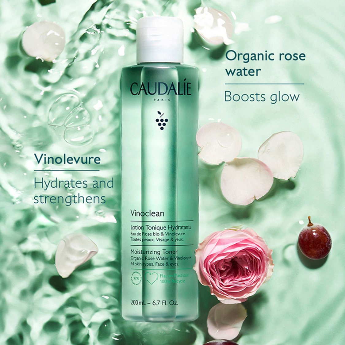 CAUDALIE Vinoclean Moisturizing Toner - 100ml