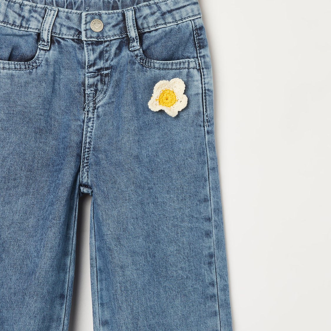 JUNIORS Washed Regular Fit Jeans
