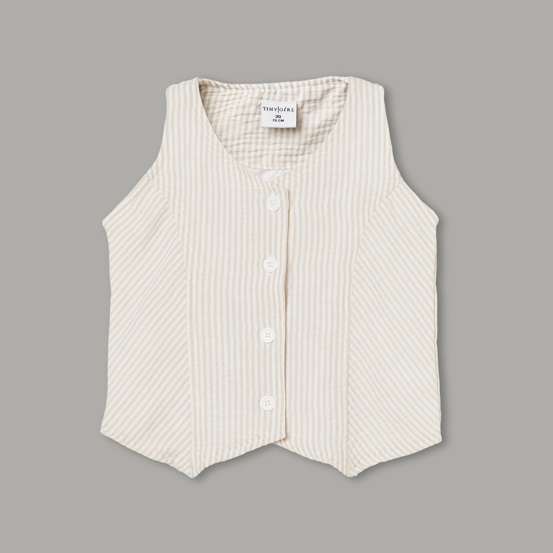 TINY GIRL Striped Vest Top with Shorts