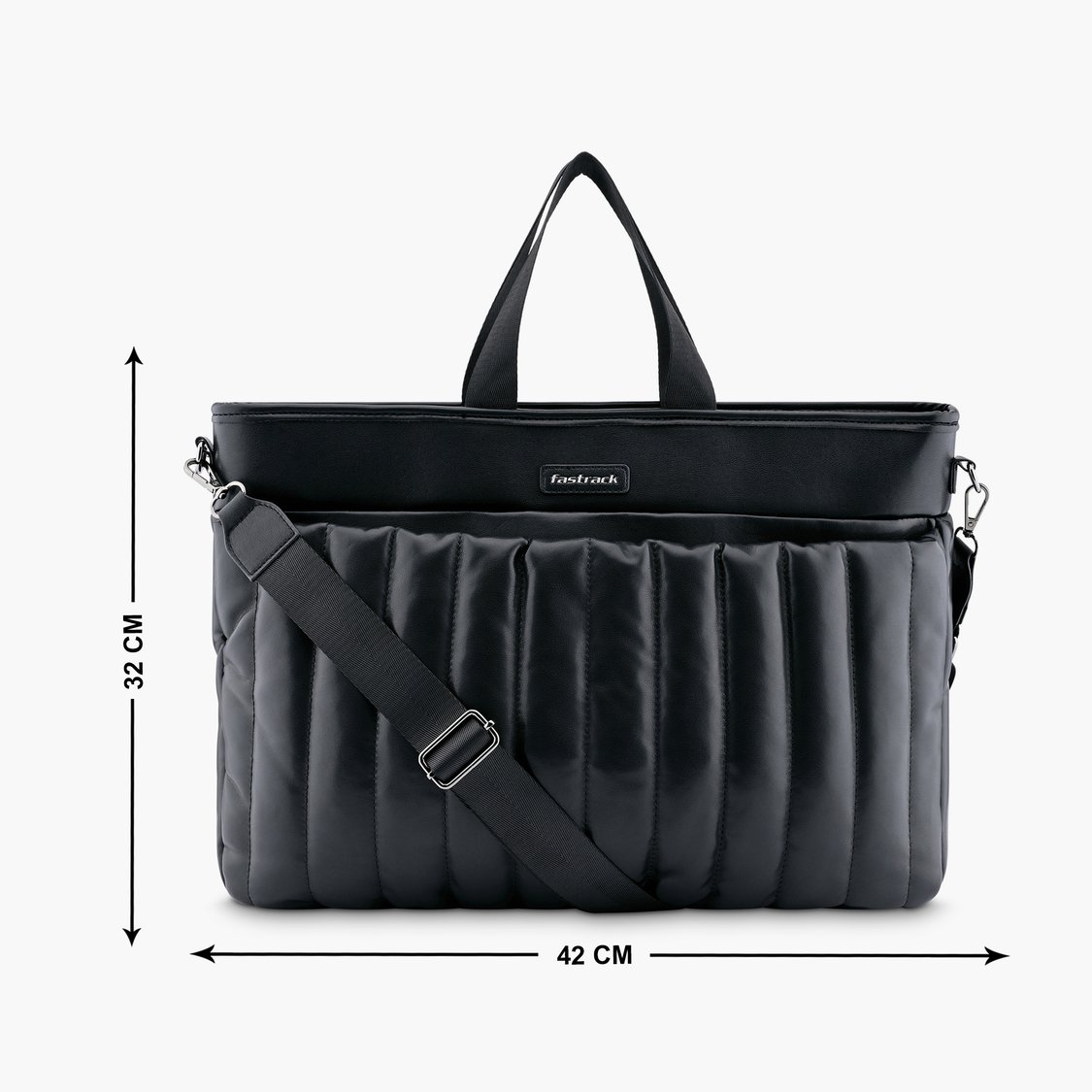 Buy FASTRACK Cloud Carry Quilted Laptop Bag from Fastrack at just