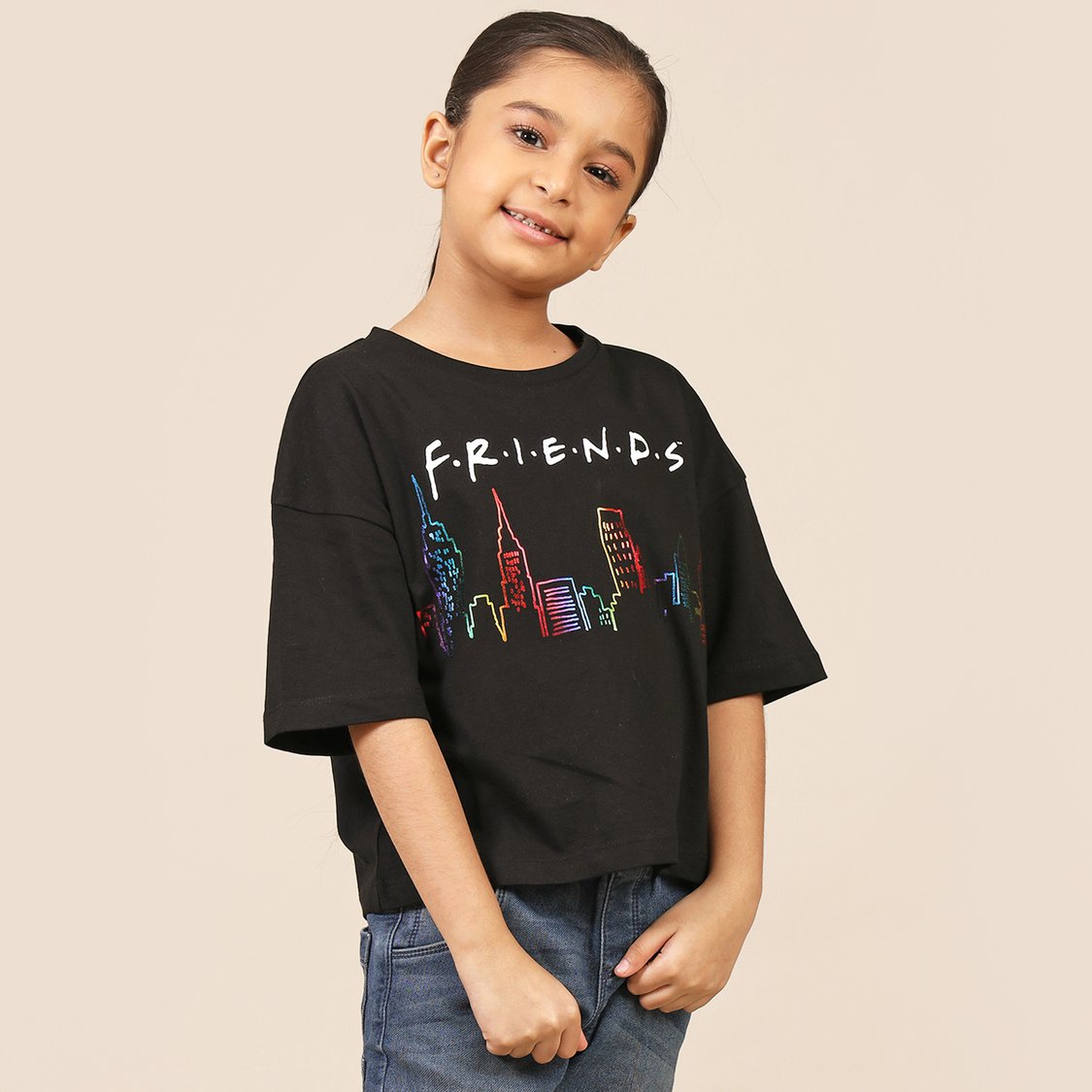 KIDSVILLE Friends Printed Boxy Fit T-shirt
