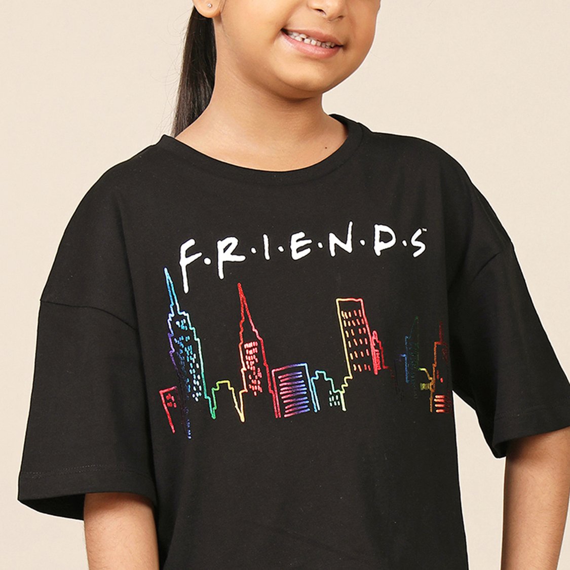 KIDSVILLE Friends Printed Boxy Fit T-shirt