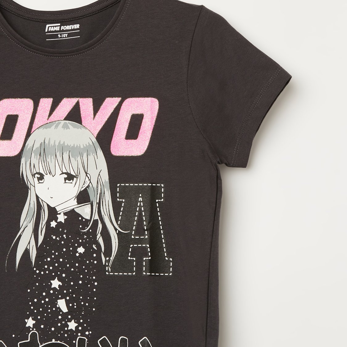 FAME FOREVER Graphic Print T-shirt
