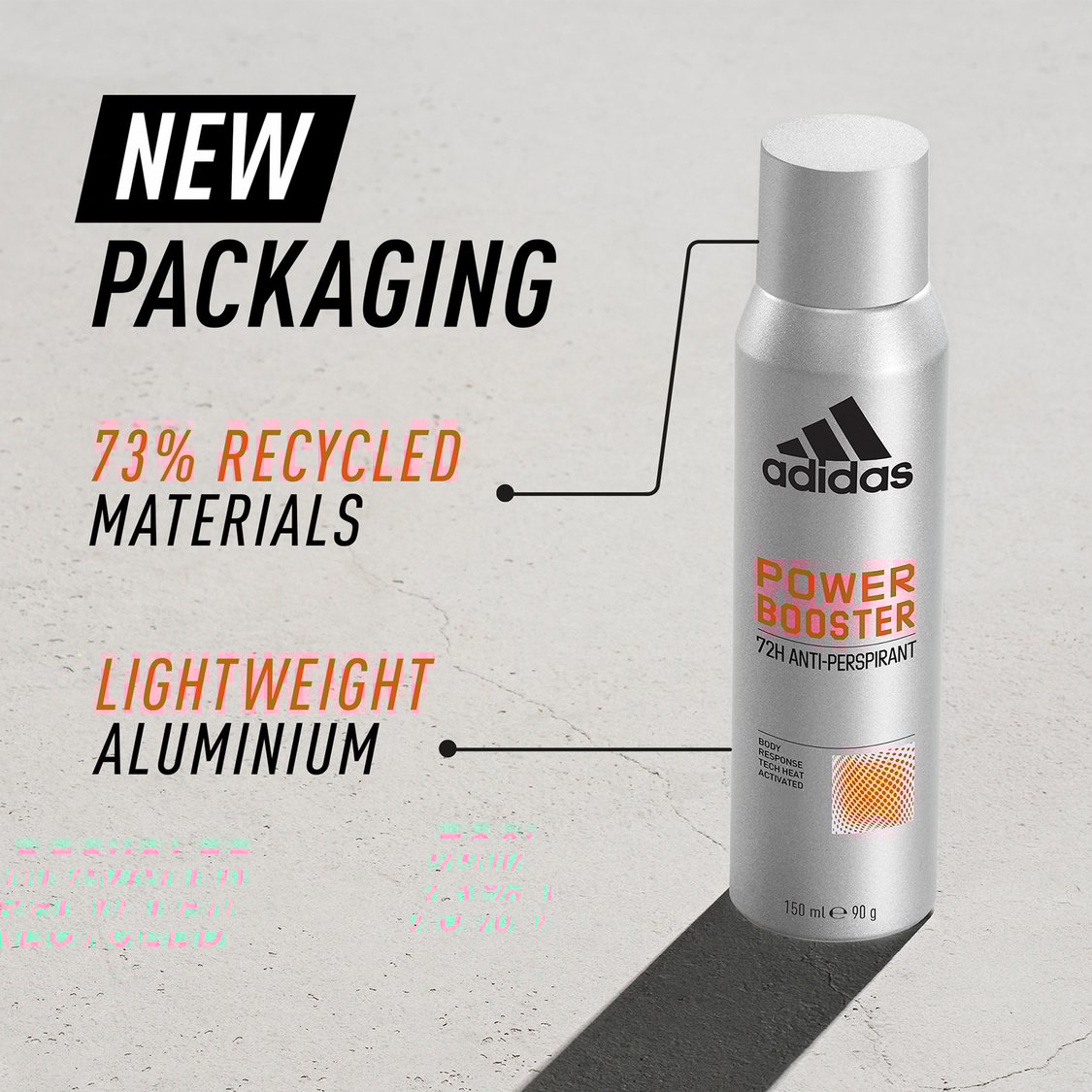 ADIDAS Power Booster 72H Anti-Perspirant Deodorant - 150ml
