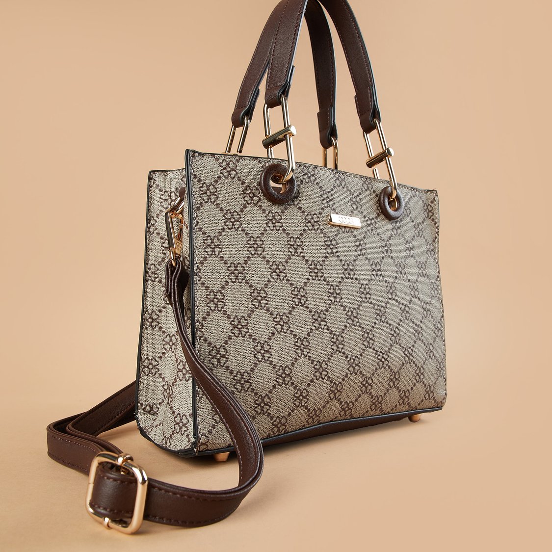 Buy CODE Printed Handheld Bag from CODE at just INR 2499.0