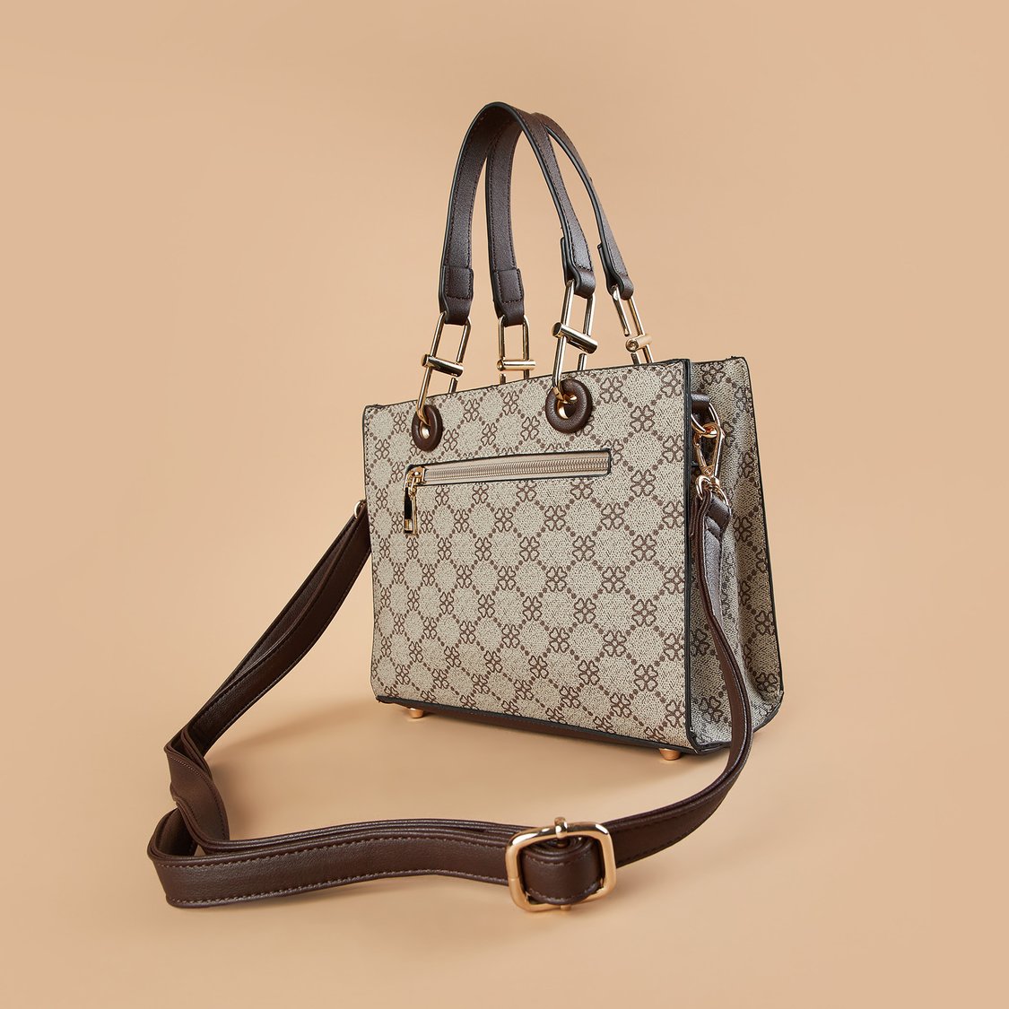 Buy CODE Printed Handheld Bag from CODE at just INR 2499.0