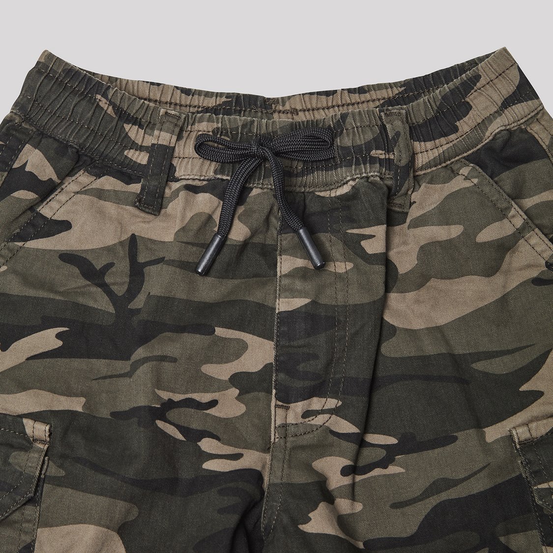 RUFF KIDS Camouflage Print Cargo Shorts
