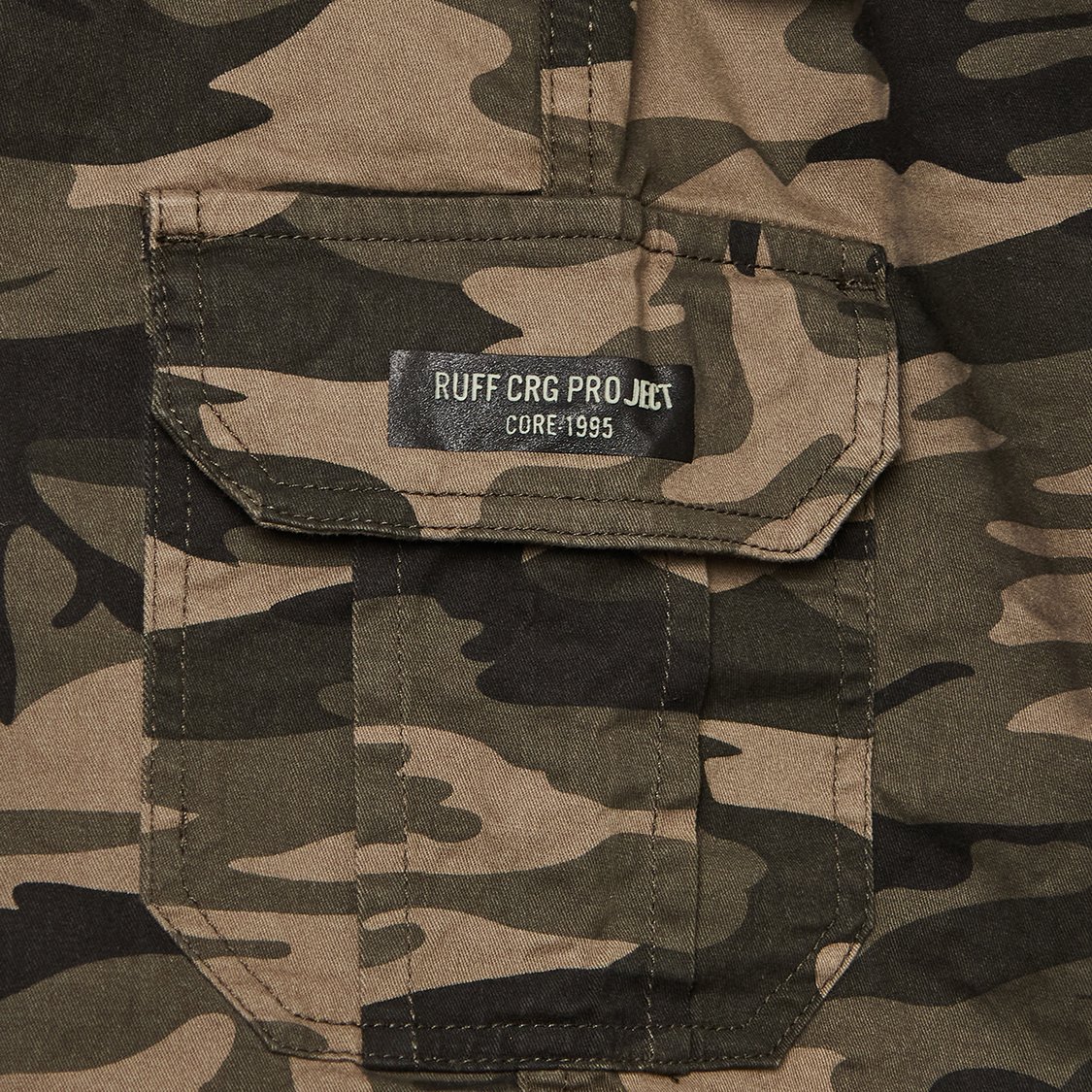 RUFF KIDS Camouflage Print Cargo Shorts