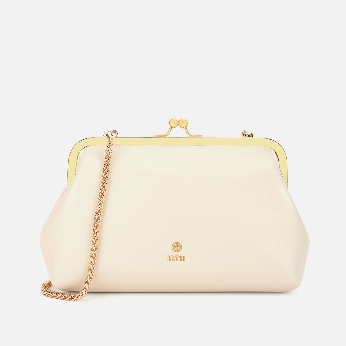 IRTH Juliet Solid Kiss-Lock Clutch