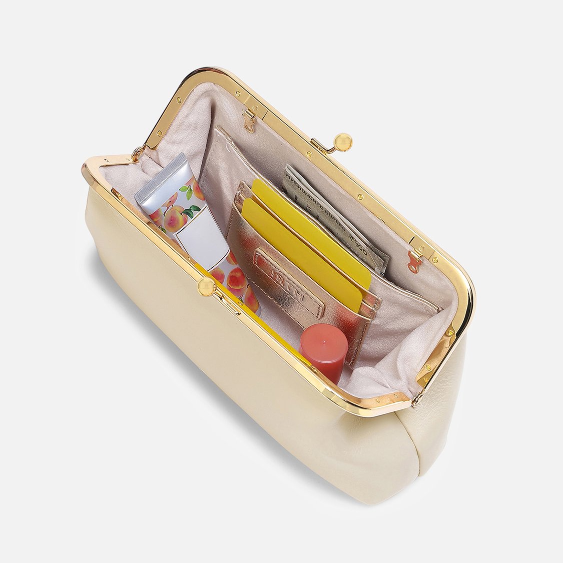 IRTH Juliet Solid Kiss-Lock Clutch