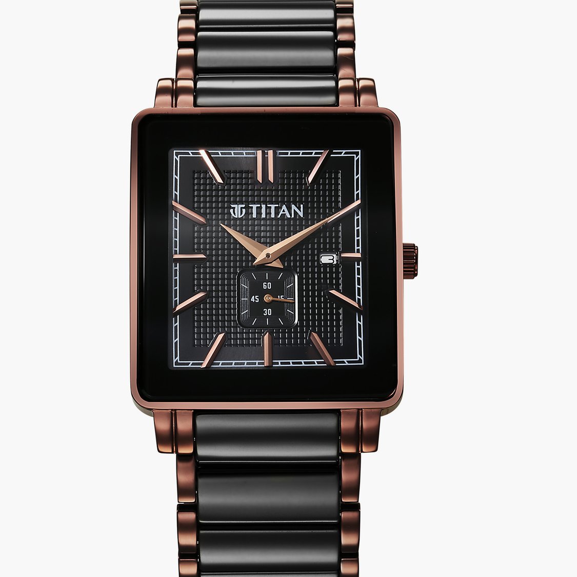 Titan Ceramic Titan Watch Square Shape Titan Shaped Case Light