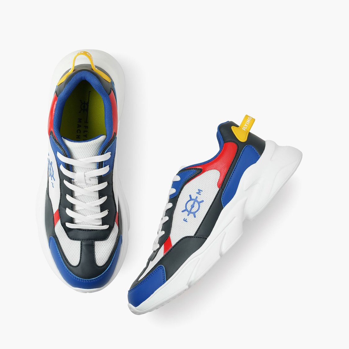 FLYING MACHINE Iowa Colourblock Low Top Sneakers