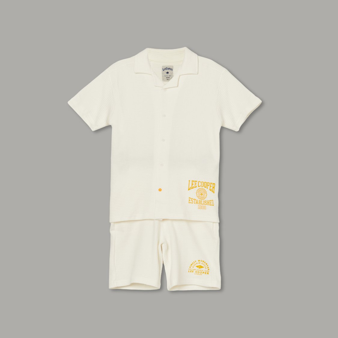 LEE COOPER JUNIORS Textured Shorts Set