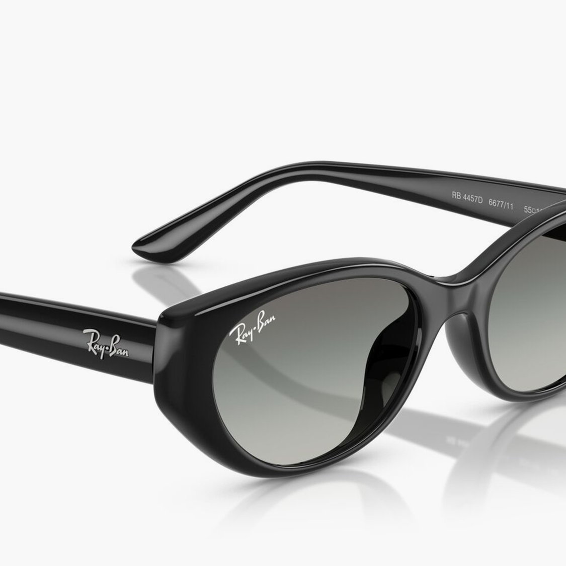 RAY-BAN UV Protected Oval Sunglasses 0RB4457D-667711-55