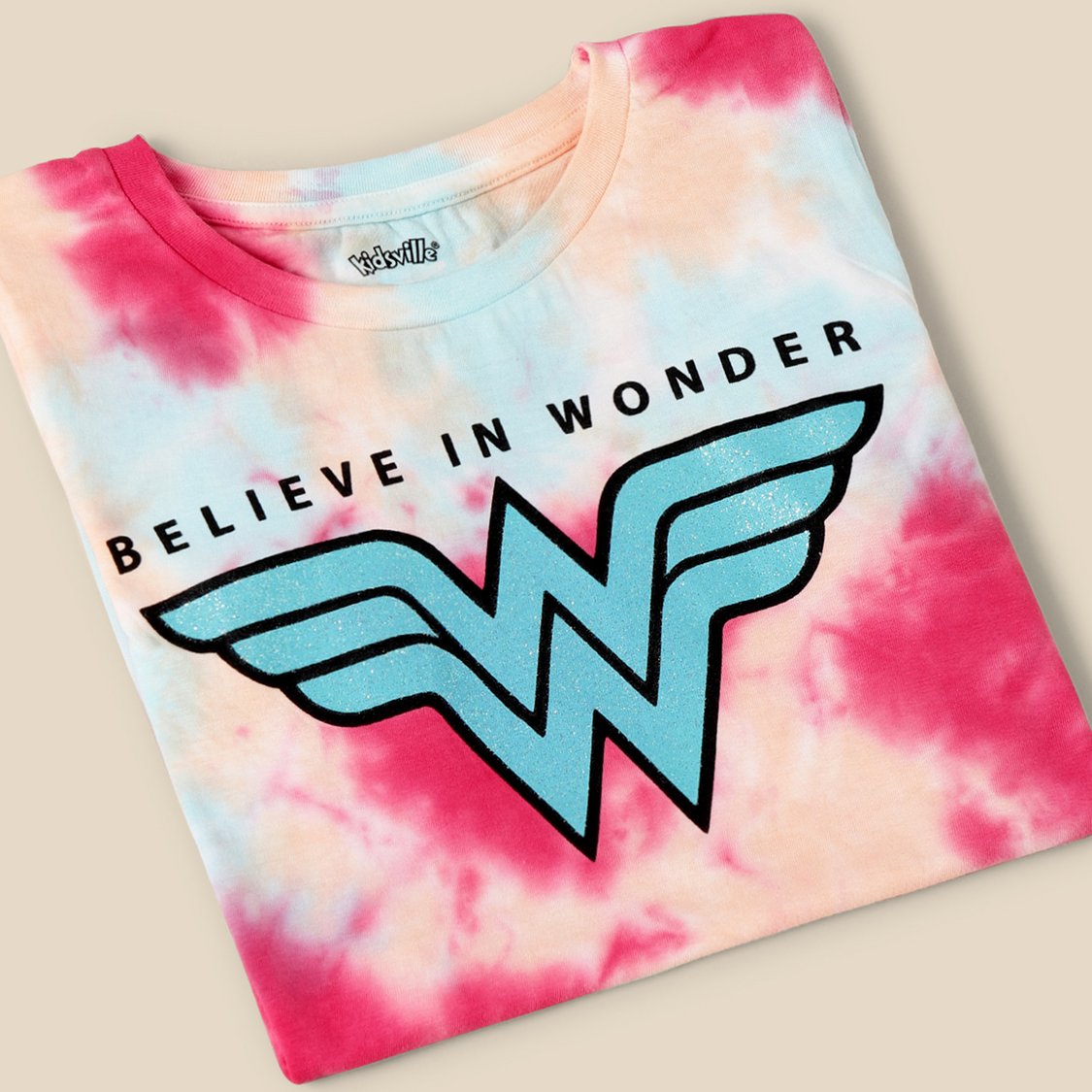 KIDSVILLE Wonder Woman Print T-Shirt
