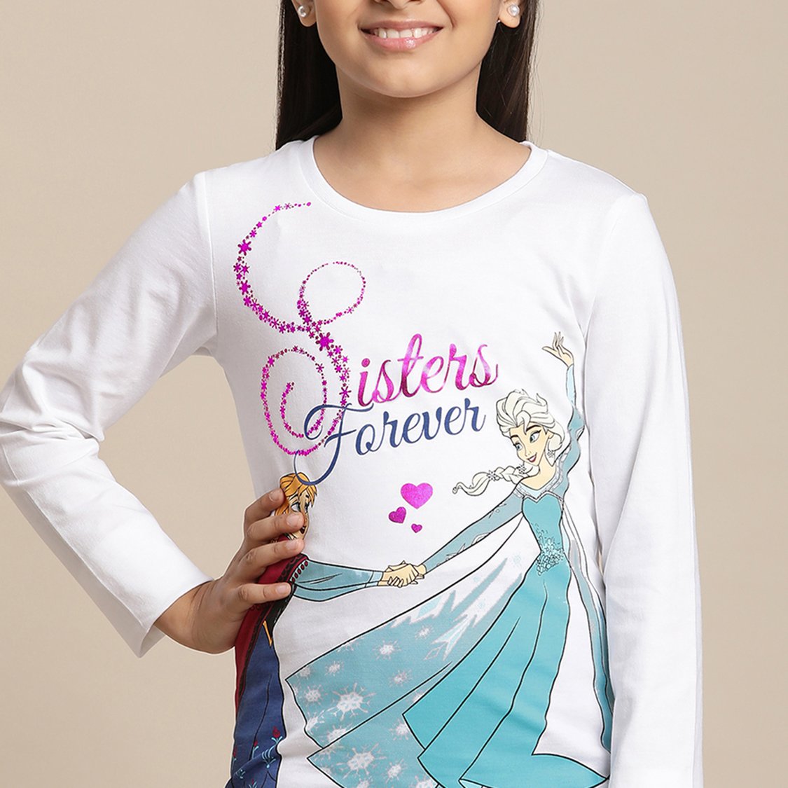 KIDSVILLE Disney Frozen Printed T-Shirt
