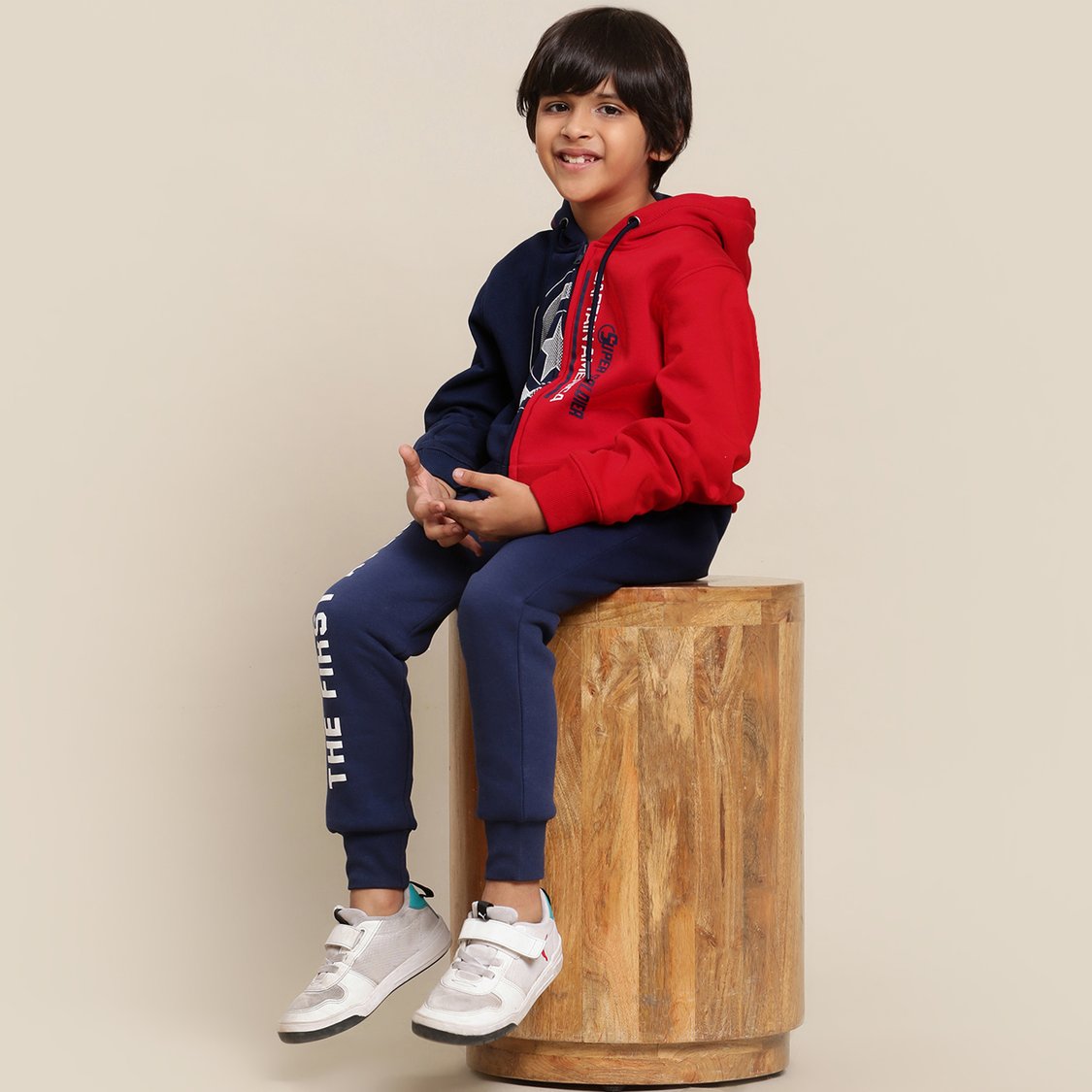 KIDSVILLE Captain America Printed Hooded Sweatshirt