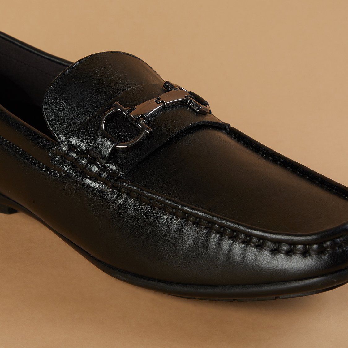 CODE Metal Accent Loafers