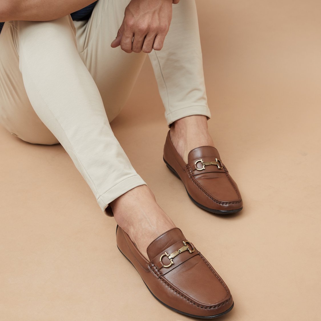 CODE Metal Accent Loafers