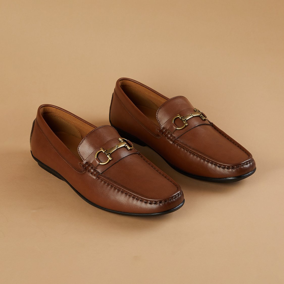 CODE Metal Accent Loafers