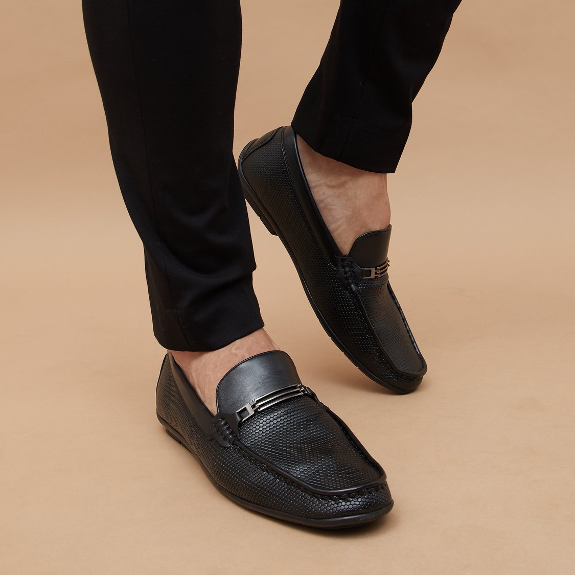 CODE Textured Loafers