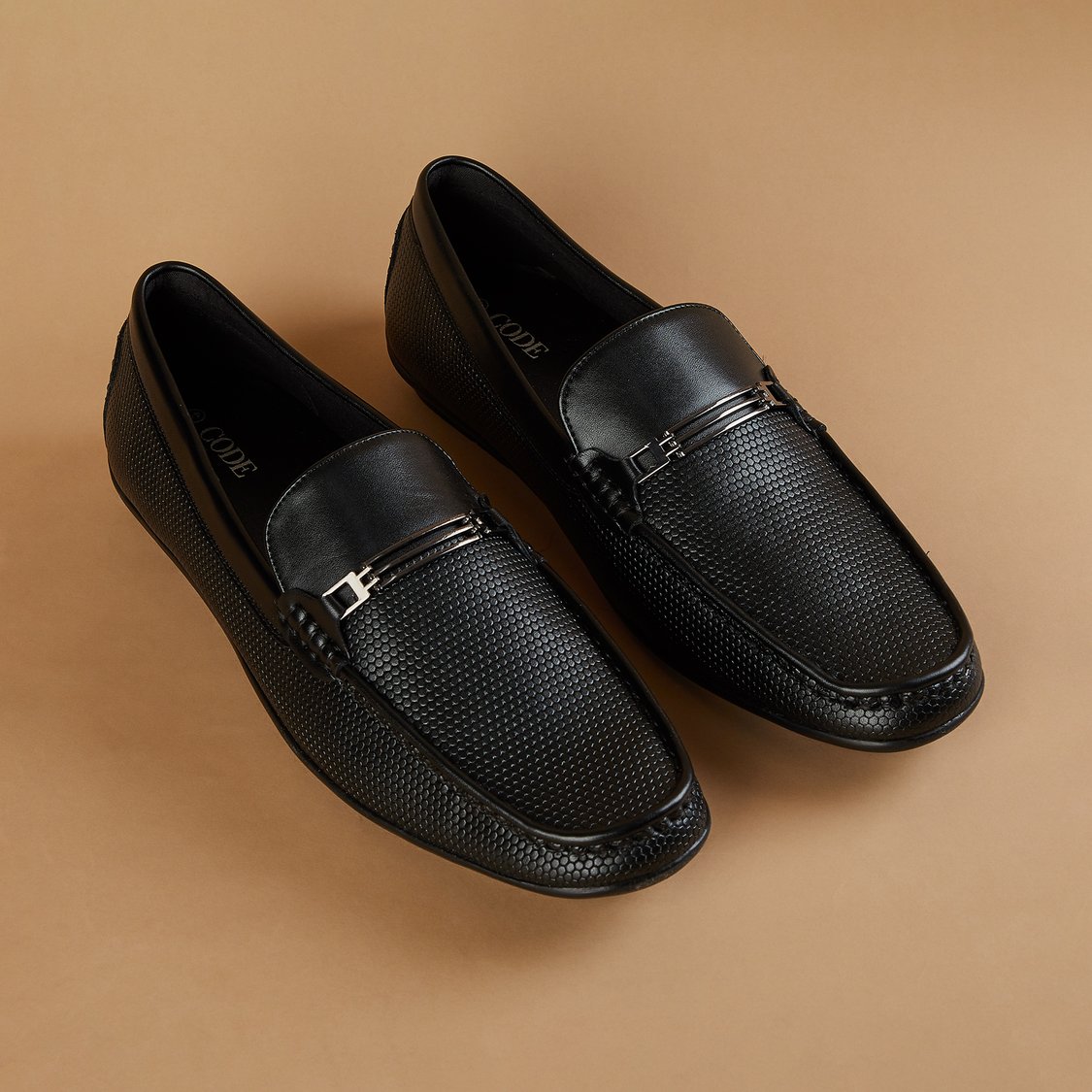 CODE Textured Loafers