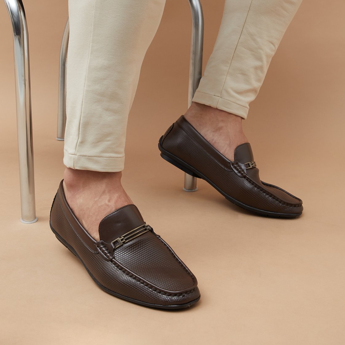 CODE Textured Loafers