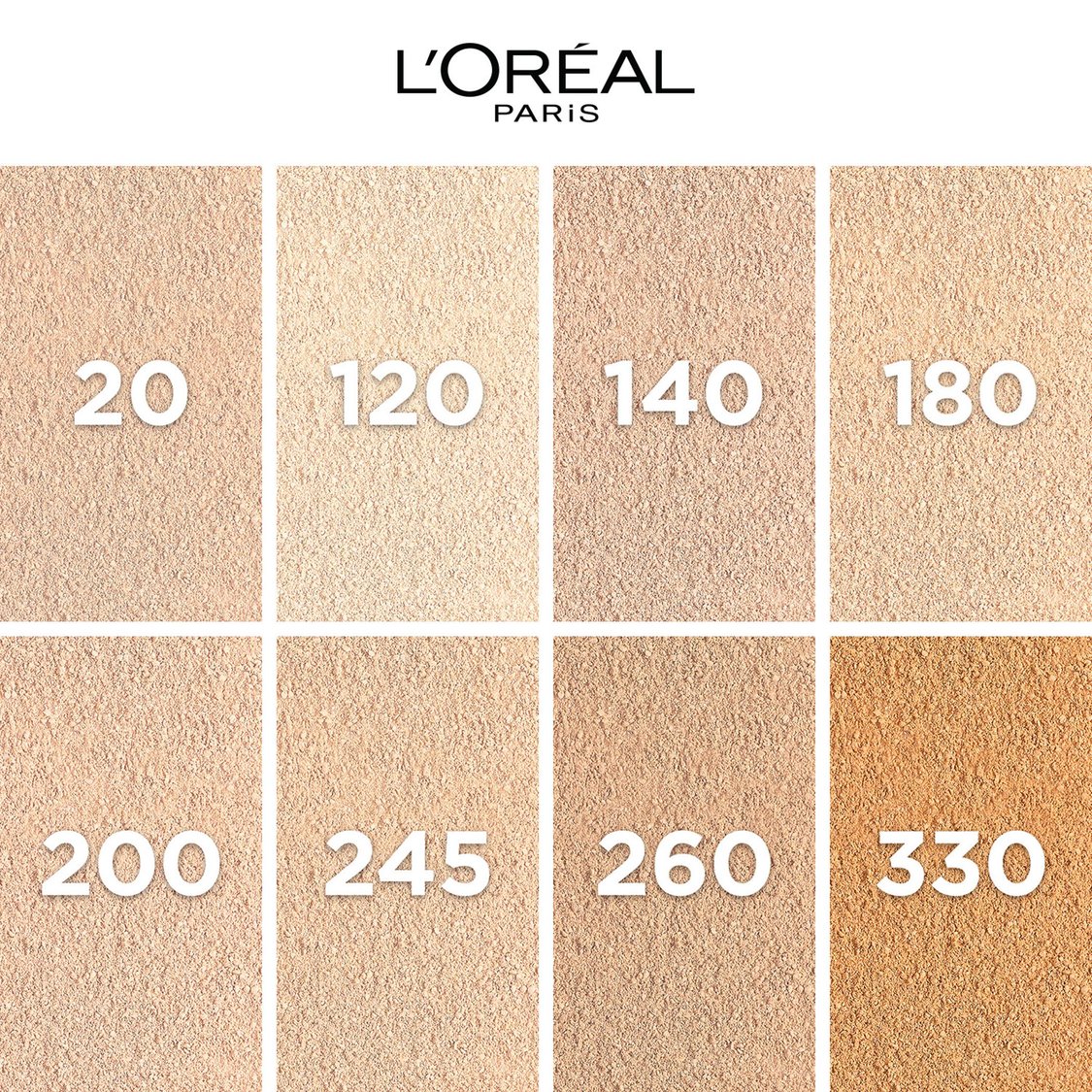 L'OREAL PARIS Infallible 24H Fresh Wear Powder Foundation - 260 Golden Sun - 9g