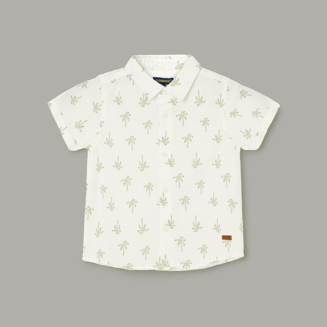 JUNIORS Tropical Print Shirt